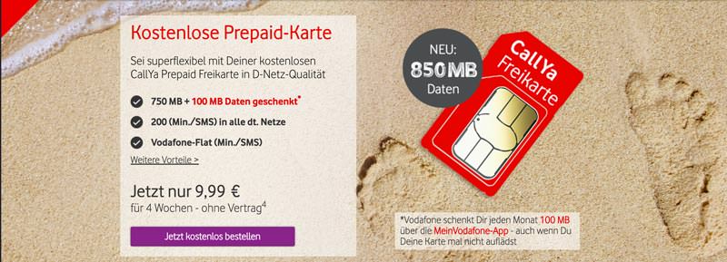 Vodafone Freikarte