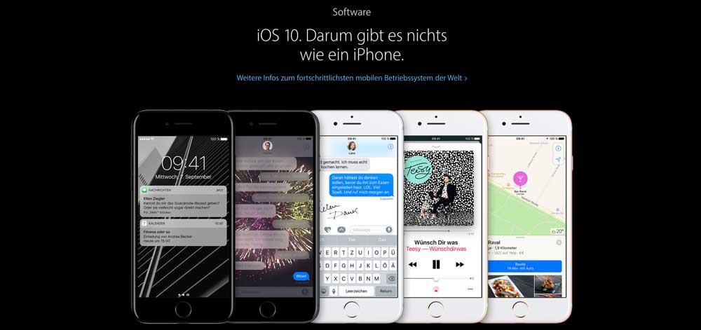 iOS 10 iPhone 7