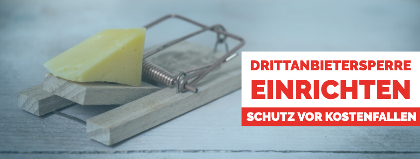 Drittanbietersperre einrichten