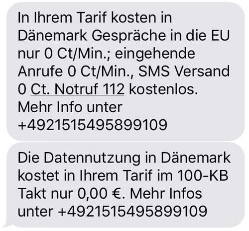 EU Roaming SMS