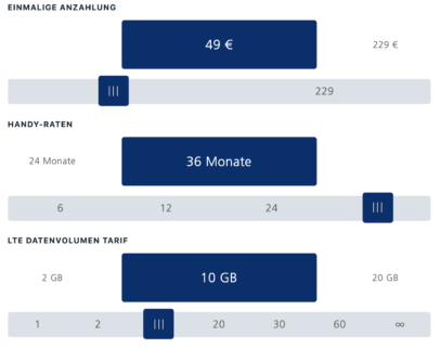 o2 You-Tarife Konfigurator