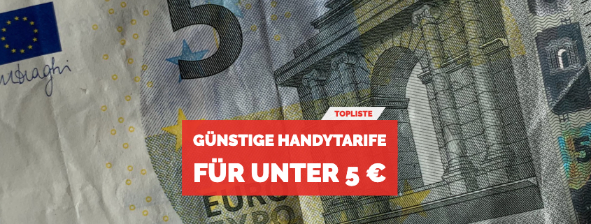 Handytarife für unter 5 Euro