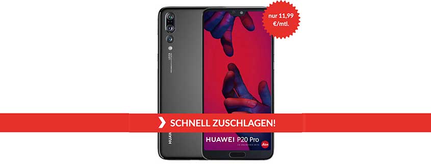 Huawei P20 Pro mit green LTE