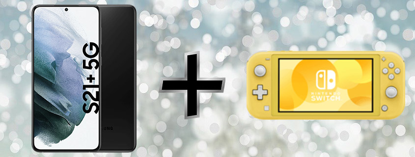 Samsung Galaxy S21+ inkl. Nintendo Switch Lite & 60 GB Tarif für 39,99 € im Monat